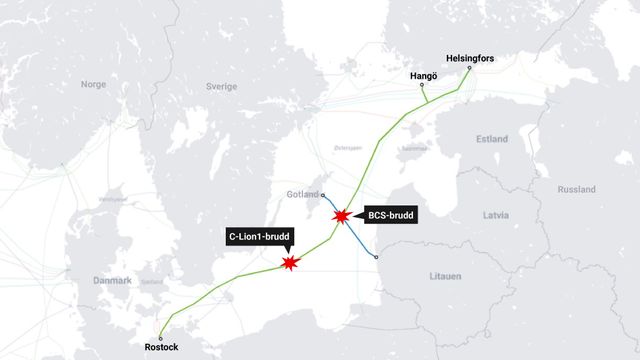 Dansk politiker: – Er kablene i Østersjøen ødelagt med vilje, må vi gjengjelde skaden