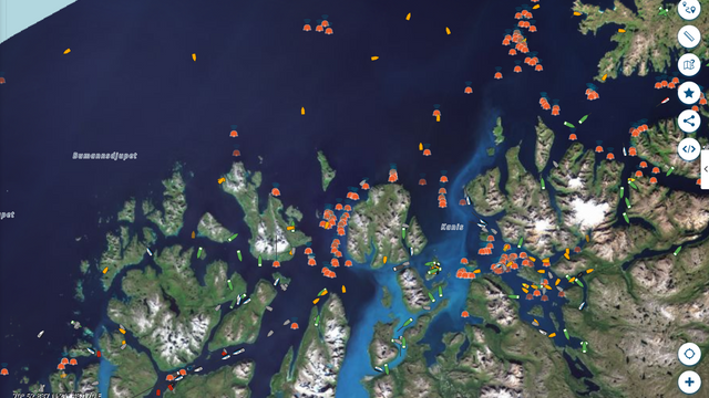 Flere hundre AIS-merkete fiskegarn kan forveksles med skip og føre til kollisjoner