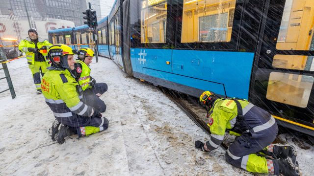 Nok en ny SL18-trikk har sporet av i Oslo sentrum