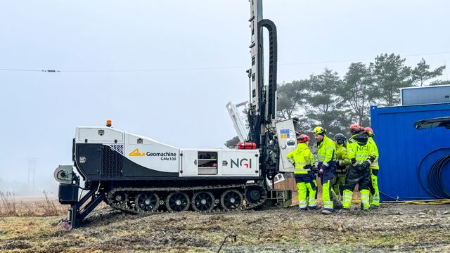 NGI i gang med ny helelektrisk borerigg