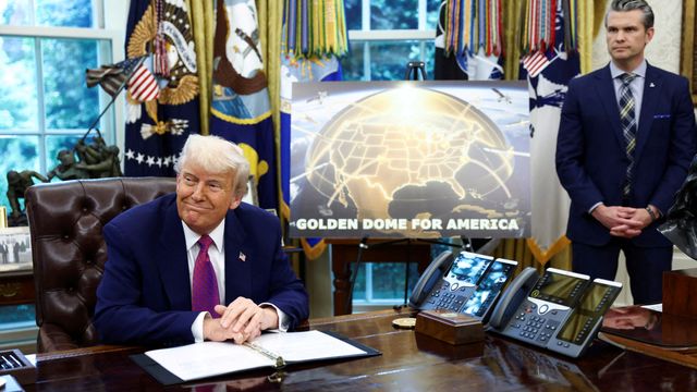Trump lanserer planer om Golden Dome-luftvern – vil ha det på plass innen fire år