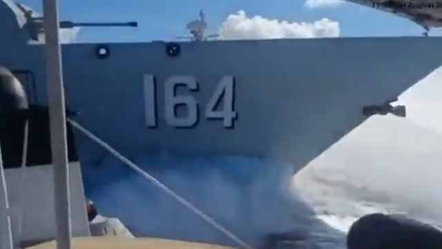 Fordømmer hensynsløs, kinesisk manøver til sjøs