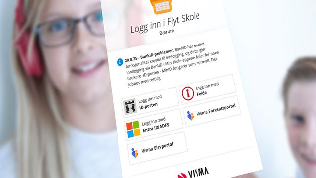 Foreldre sliter med Visma-innlogging: Trøbbel med BankID
