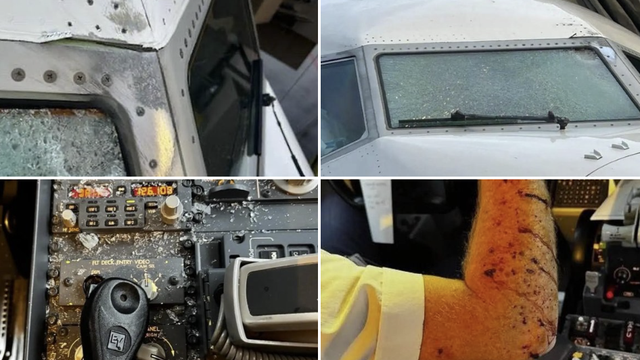 Fly truffet av ukjent gjenstand i over 10.000 meters høyde