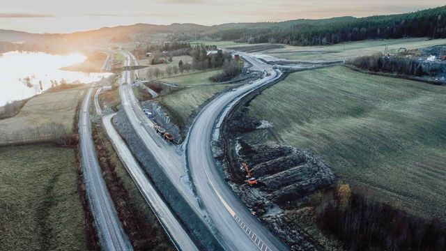 Midlertidig E6 i Levanger åpner lørdag