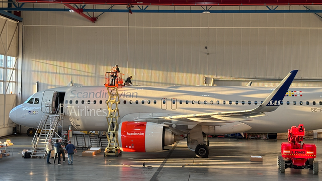 Første fly klart: SAS-flyene får skikkelig internett på Sola