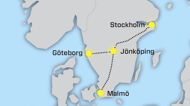 Her skal lyntogbanen gå.