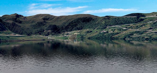 Tunnelinnløp Kjødepollen i den nordlige enden. Grunnundersøkelsene skal fastslå hvordan portalen skal bygges.