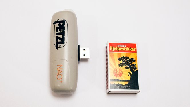 BATTERIET: Møt Naos batteri, og fyrstikkesken.