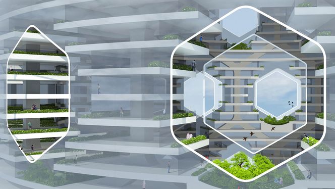 Perforeringene skal gi luft og lys. Det åpner for store grøntområder.