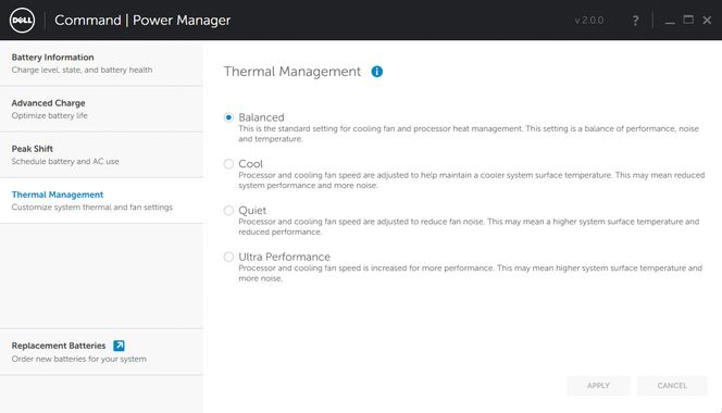 Dell Command er Dells viftestyrings-variant.