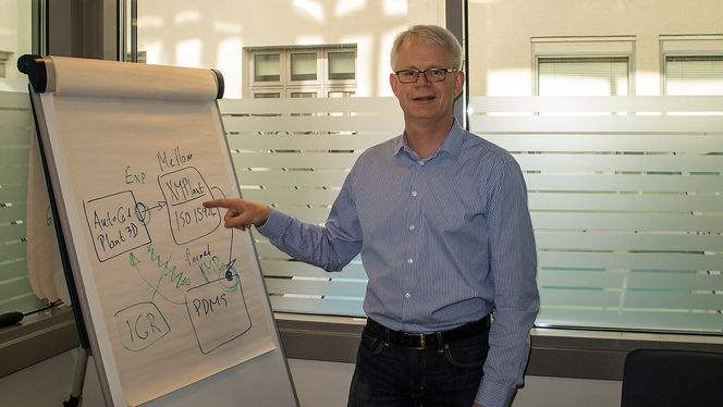 Gjør det billigere for oljebransjen: IT-utvikler i Norconsult, Ole Magne Kvindesland har ledet utviklingen av et verktøy som gjør inngangsbilletten til Statoil og andre store selskaper mye billigere for 3D-konstruktører.