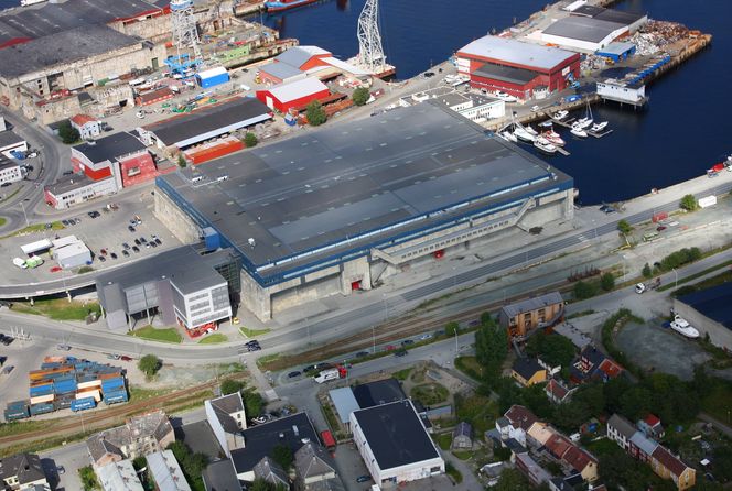 Dora 1, ikke langt fra Lade i Trondheim, er ex-tysk ubåtbunker som i dag blant annet rommer et datasenter. Foto: Trondheim Havn/Flickr (CC BY-SA 2.0)