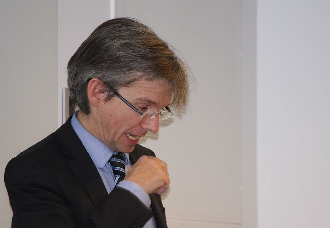 Statssekretær Paul Chaffey bekrefter at Ingelin Killengreen fortsetter som Difi-sjef inntil videre. Bilde: Espen Zachariassen