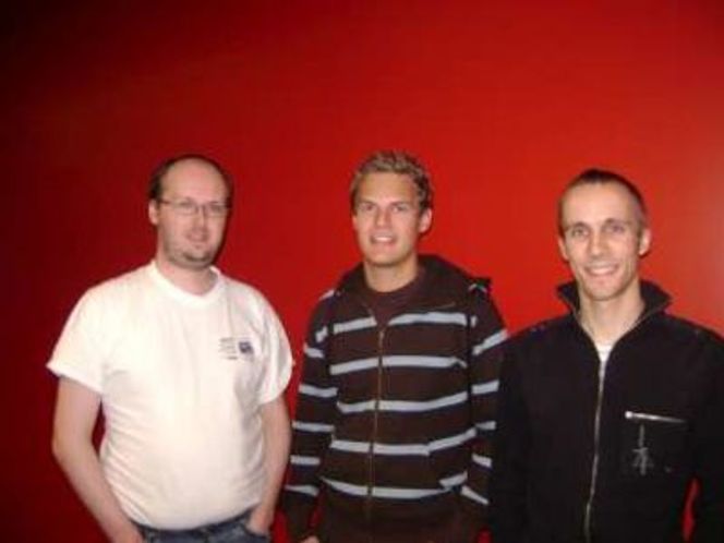 Årets NM-vinnere i programmering Excors med Ruben Spaans, Eirik Reksten og Espen NielsenFoto: Anne C. Elster
