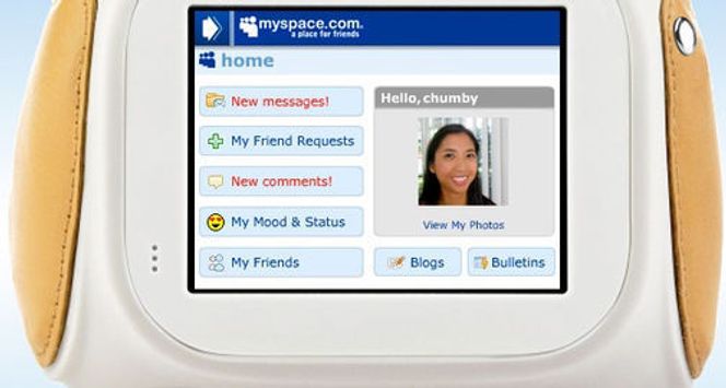 Chumby med MySpace-widget
