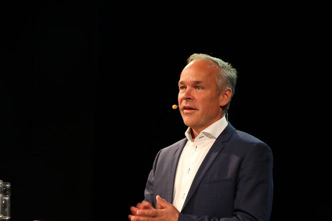 IT-minister Jan Tore Sanner la frem planene for det nye digitaliseringsrådet under første dag av Digitaliseringskonferansen tirsdag denne uken. Bilde: Espen Zachariassen