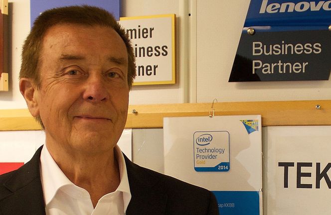 Sivilingeniør Harald Marthinussen har tatt patent på sin elektroniske identifikator som skal erstatte pinkoder og passord og som skal gjøre stjålne pass verdiløse. Bilde: Pressefoto