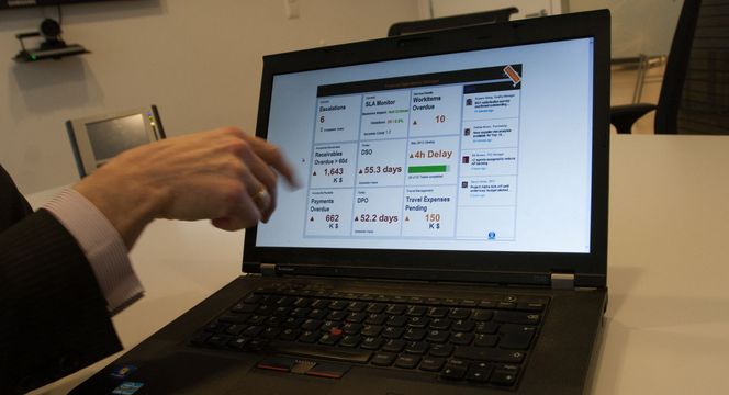 SAP får nå et mer moderne brukergrensesnitt kalt Fiori, som er HTML5-basert og skal fungere på tvers av plattformer og enheter. Bilde: Marius Jørgenrud