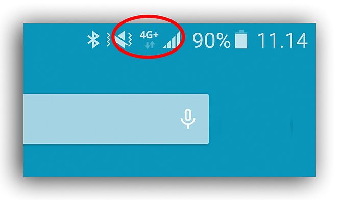 Den lille plussen: Er du heldig, har ny telefon og bor på riktig sted kan du ta en titt og se om det har dukket opp et lite plusstegn etter 4G på skjermen.