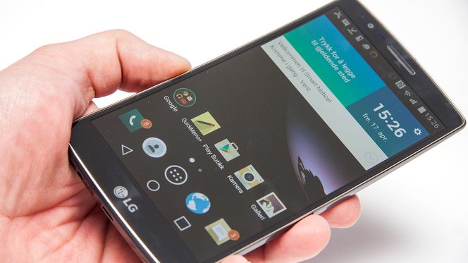 Startskjermen på G Flex 2.