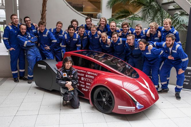 Studenter fra elleve studier og fem ulike nasjonaliteter har jobbet sammen for å utvikle hydrogenbilen.