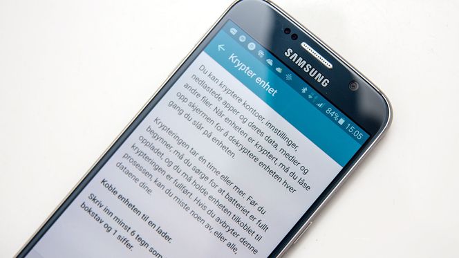 Kryptering sørger for at uvedkommende ikke får tilgang til informasjonen på telefonen din.