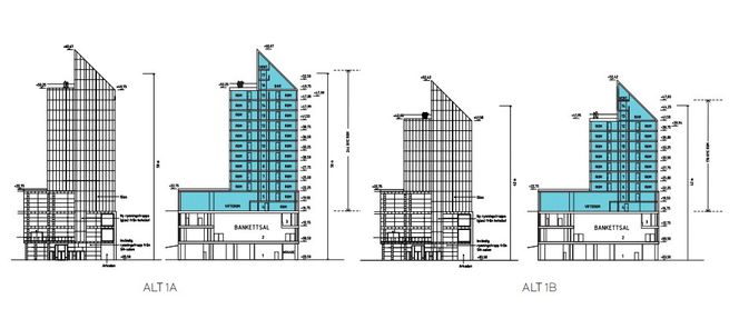 Dette er de to forslagene eierne av Oslo Plaza ønsker å utrede.