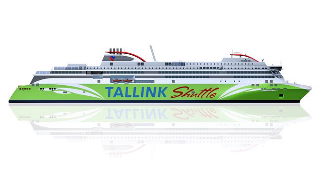 Passasjer- og bilferjen til Tallink blir 212 meter lang og kan ta 2800 passasjerer. Skipet skal levers i 2016.