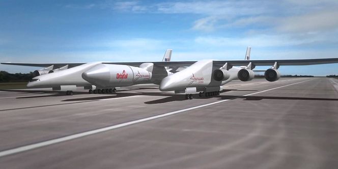 Roc er konstruert for å løfte med seg en inntil 225 tonn tung rakett opp til rundt 30 000 fot der den slippes og flyr videre ut for egen maskin.