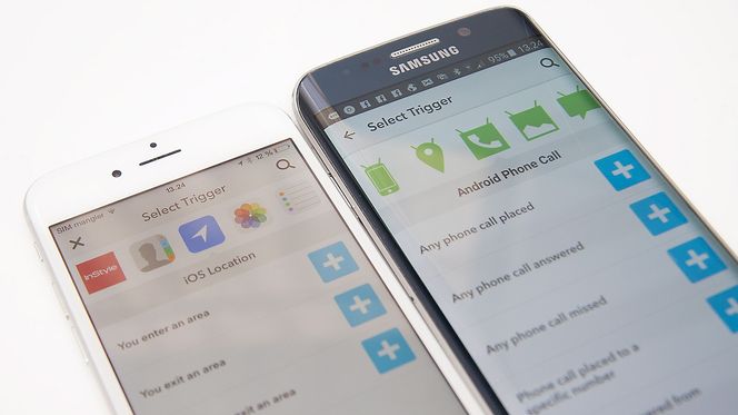 Det er enkelte forskjeller i hva slags oppgaver du kan utføre på iPhone og Android.