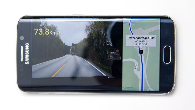 Autoguard har mange smarte funksjoner, inkludert mulighet til å vise kart og hastighet når du spiller av opptak.