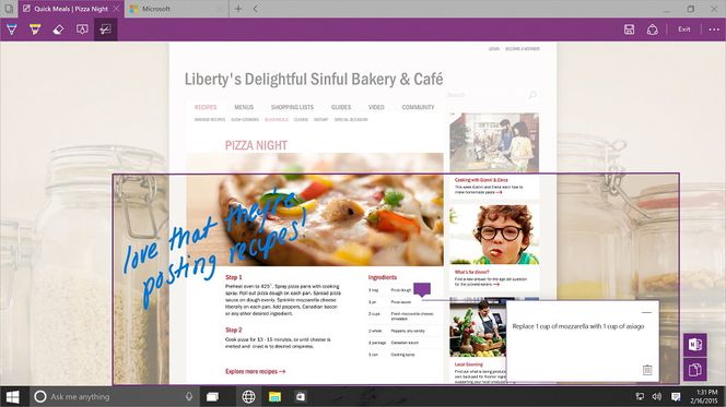 Med Project Spartan kan du skrible på nettsider, enten det er med fingeren, stylus eller tastaturet. Så kan du dele eller lagre resultatet.