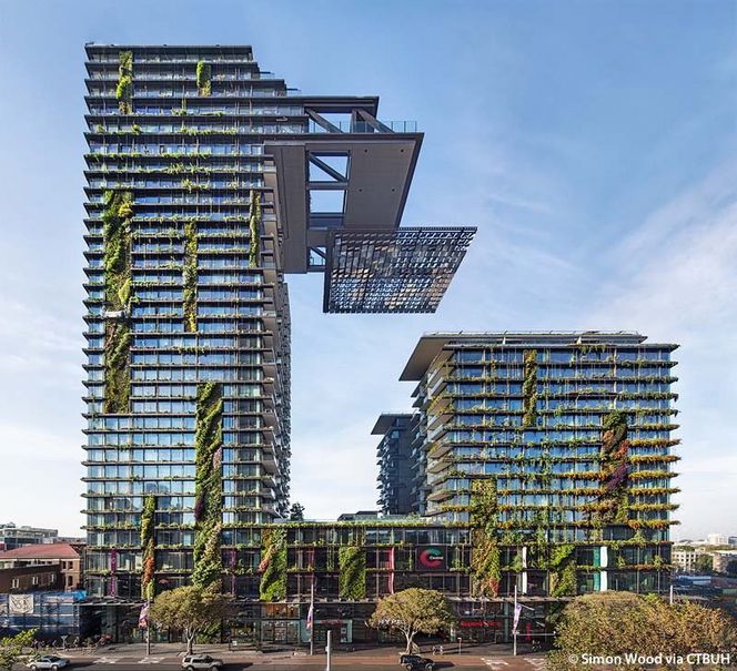 One Central Park i Sydney er vinneren av Best tall buildings world wide 2014.