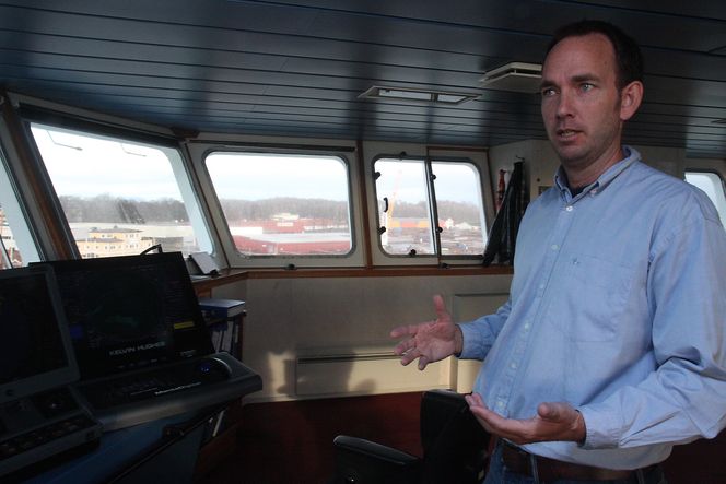 Kaptein og sikkerhetsrådgiver i Bastø Fosen, Gisle Stava, tror vi om noen år vil være like avhengig av Rex som av radar.