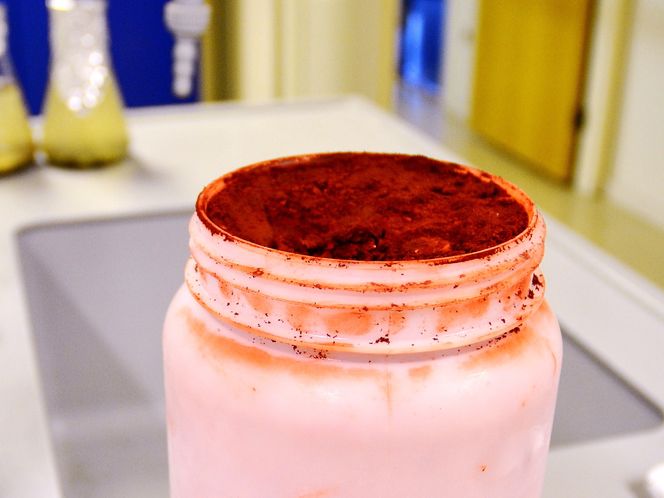 Slik ser det ferdige produktet fra den røde algen ut.