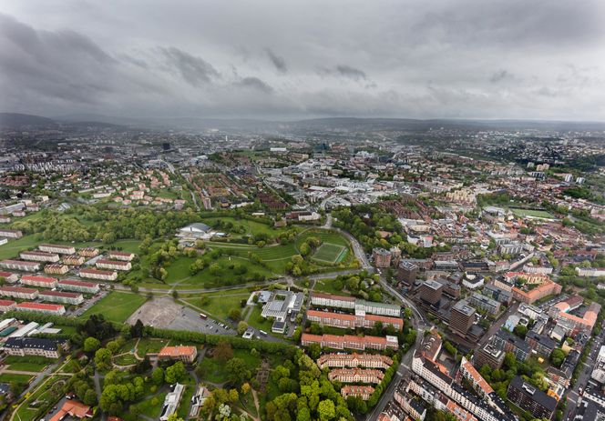 Tøyen: Sett fra lufta med en Canon 5Ds. Foto: Eirik Helland Urke
