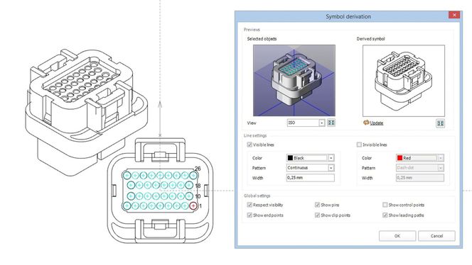 Eplan Harness pro 2.5, eksempelbilde.