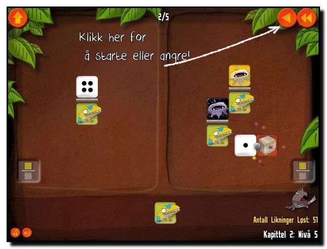 Dragonbox bruker figurer og enkelt språk i algebraoppgavene, noe som ser ut til å senke terskelen for å forstå matematikken.