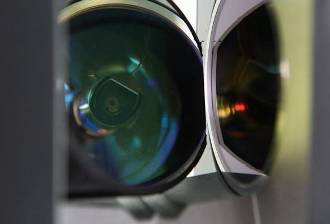 Linsen fra en Faro 3D-skanner som skal hjelpe politiet i Roswell til å gjøre en bedre jobb ved åstedsgransking.