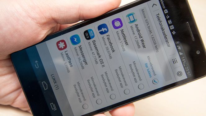 Den såkalte telefonakselleratoren mener at enkelte apper bør avsluttes. En kan spørre seg hvorfor de i så fall har tatt seg bryet med å utstyre Honor 6 med hele 3 GB arbeidsminne.