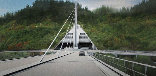 Tunnelportal for en framtidig Byåsentunnel inngår i plan- og designkonkurransen.
