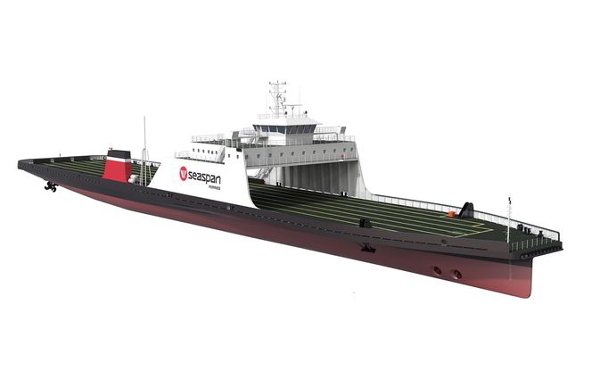 Seaspan Ferries Corporation har kontrahert fergene i Tyrkia ved Sedef Shipyard (Tuzla, Istanbul) og skal i rute ved Vancouver fra slutten av 2016.