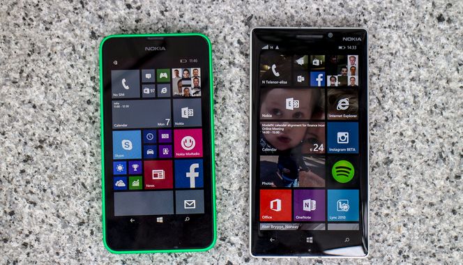 Veldig billig og rimelig: Den nye billigmobilen Nokia Lumia 630 og den rimelige toppmodellen Lumia 930 kommer snart til Norge.