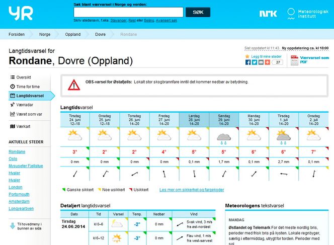 Sikrere værmelding: Jo raskere superdatamaskinene er jo mer meteorologiske data kan de regne gjennom per tidsenhet. Det vil gi mindre usikkerhet i langtidsvarslene