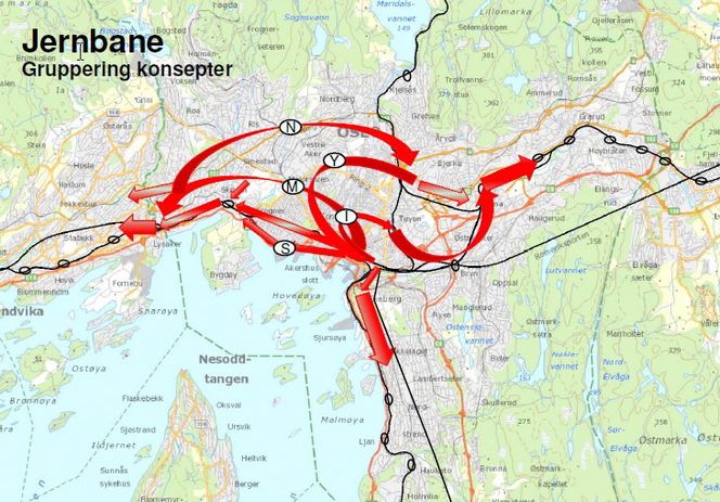Her er forslagene til ny jernbanetunnel.