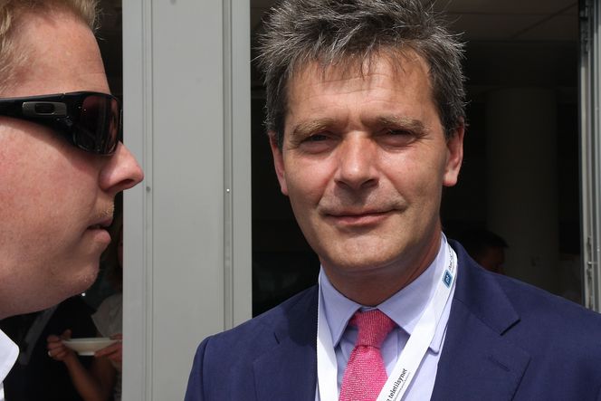Ice-direktør Eivind Helgaker (t.v.) hadde med seg teknologdirektør Jørg Mohaupt fra eierselskapet Access Industries til PT-forum i Lillesand, men røpet ikke kjernen i planene om hva slags telekomoperatør Ice skal bli.