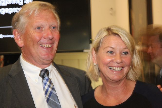 Maritim verdensherredømme: Leder Per Erik Dalen i GCE Blue Maritim og næringsminister Monica Mæland.