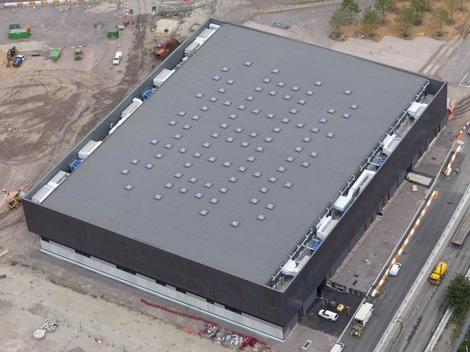 CopperBox, OL arena for håndball i London 2012, taket prosjektert med Protans Proplan basert på Google Earth.