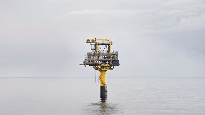 Maersk Oil har flere slike enkle, ubemannede plattformer på dansk sokkel. Her Tyra Sørøst-plattformen i Nordsjøen.
